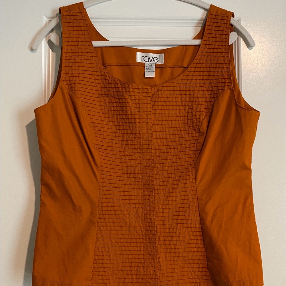 Ravel sleeveless fitted cotton top